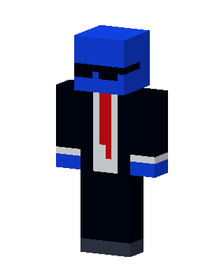 Black Suit Boy skin, 3D preview