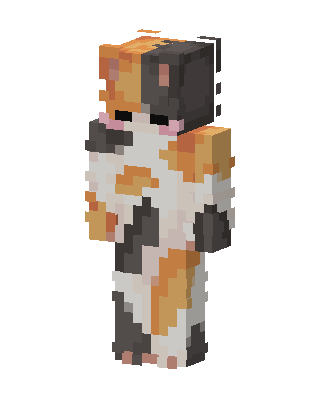Calico Cat skin, 3D preview