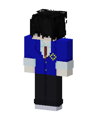 Blue Student Boy Minecraft skin