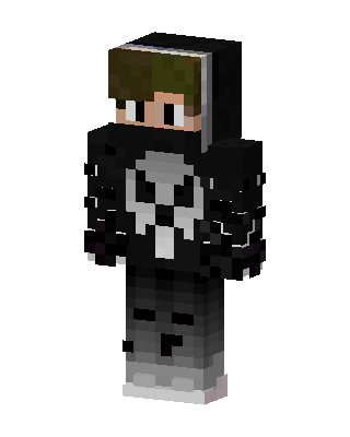 Black Villain Boy skin, 3D preview