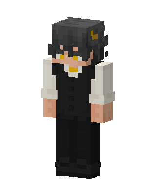 Golden Eyed Butler skin, 3D preview