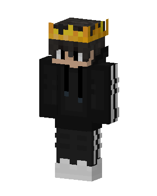 Crowned Hoodie Boy Minecraft skin