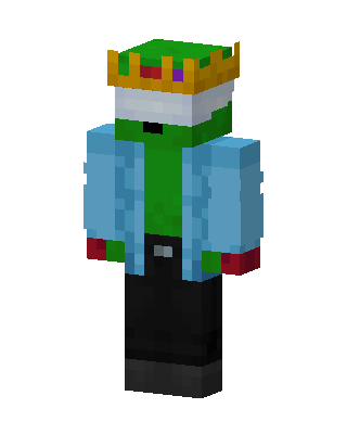 Green King skin, 3D preview