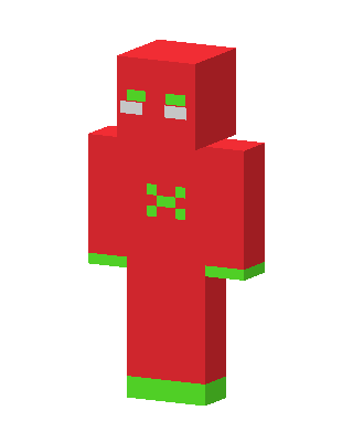 Red Mob skin, 3D preview