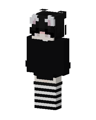 Cat Ear Hoodie Minecraft e-girl skin