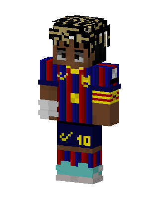 Blaugrana Striker skin, 3D preview