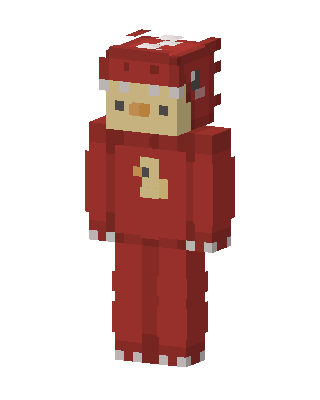 Red Firefighter skin, 3D preview