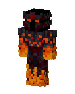 Magma Knight skin, 3D preview