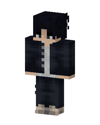 Dark Jacket Boy skin, 3D preview