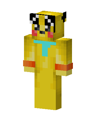 Pikachu With Sunglasses skin, 3D preview