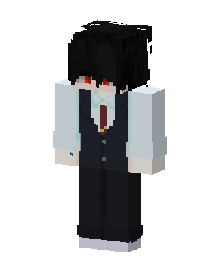 Black Suit Boy skin, 3D preview