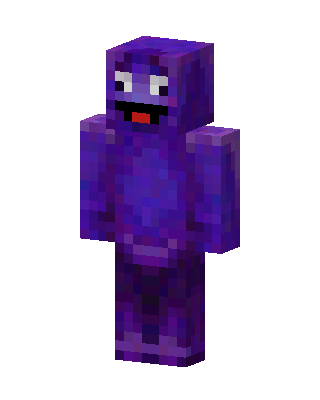 Grimace skin, 3D preview