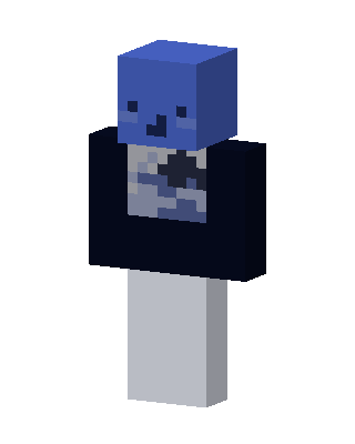 Blue Blob skin, 3D preview