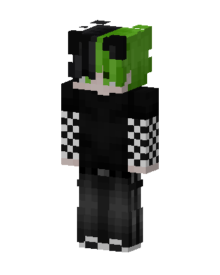 Black Gamer Boy skin, 3D preview