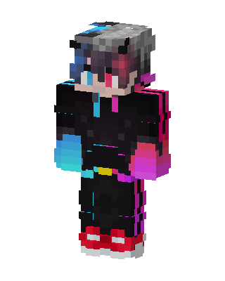 Black Gamer Boy skin, 3D preview