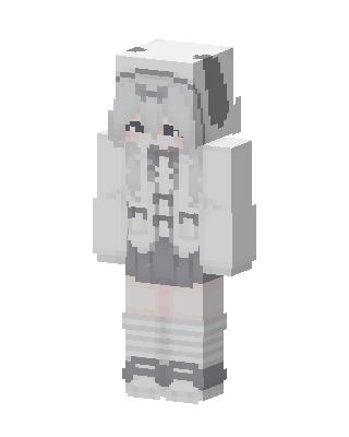 Snow Bunny Minecraft skin