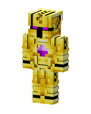 Golden Armor Knight skin, 3D preview