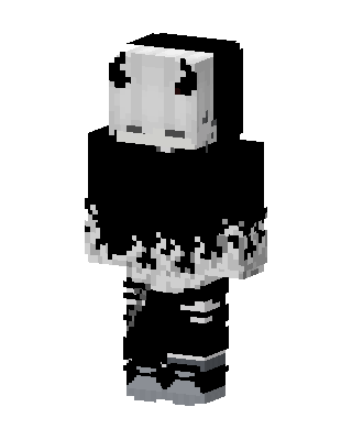 Black Villain Minecraft goth skin