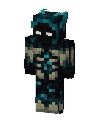 Deep Dark Warden Minecraft skin
