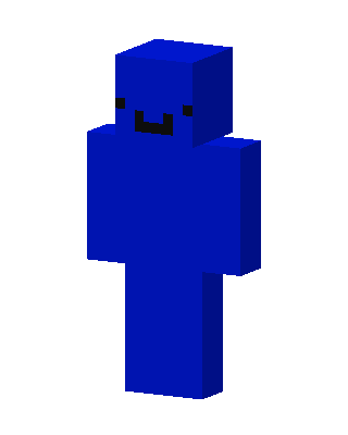 Blue Smiley skin, 3D preview