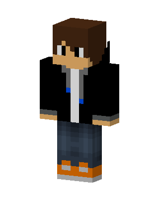 Casual Hoodie Boy skin, 3D preview