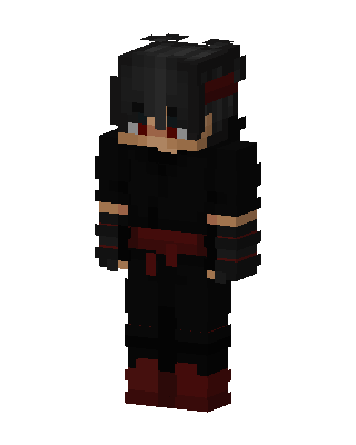 Crimson Shinobi skin, 3D preview