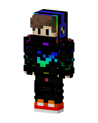 Neon Gamer skin, 3D preview