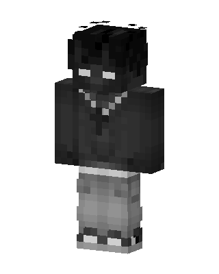 Black Student Boy skin, 3D preview