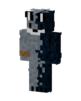 Gray Animal Boy skin, 3D preview
