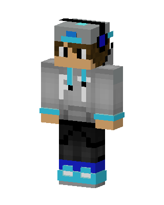 Gray Hoodie Boy Minecraft skin