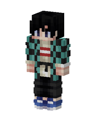 Tanjiro Kamado skin, 3D preview