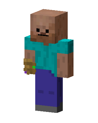 Thanos Steve skin, 3D preview
