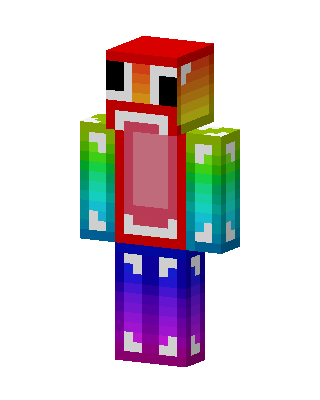 Rainbow Screamer skin, 3D preview