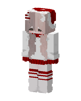 White Holiday Girl Minecraft skin