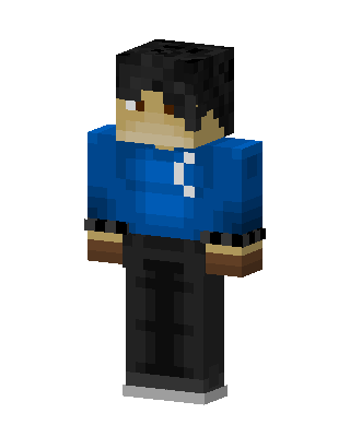 Blue Student Boy Minecraft skin