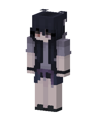 Midnight Hoodie Girl Minecraft skin
