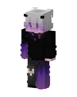 Black Wizard Girl skin, 3D preview