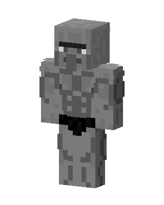 Stone Golem skin, 3D preview