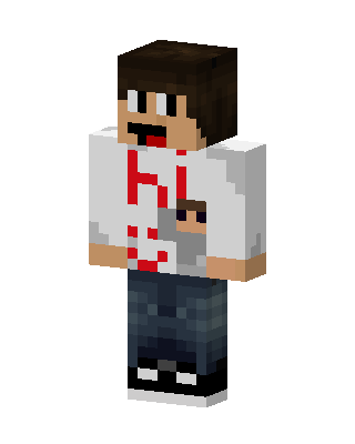 Red Hi Hoodie skin, 3D preview