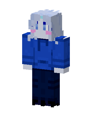 Blue Student Girl Minecraft skin