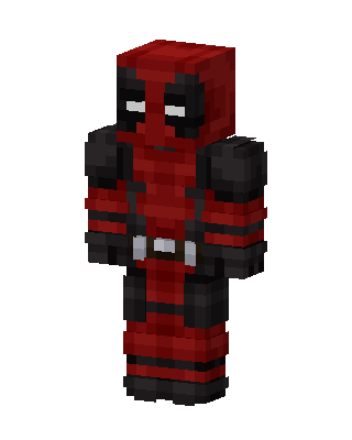 Deadpool skin, 3D preview