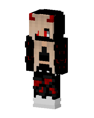 Crimson Demon Girl skin, 3D preview