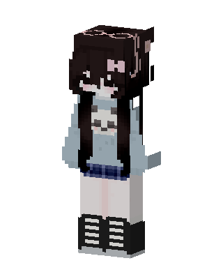 Panda Hoodie Girl Minecraft skin