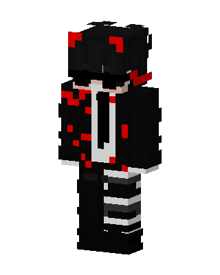 Black Ninja Boy skin, 3D preview