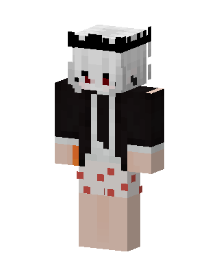 White Royal Girl skin, 3D preview