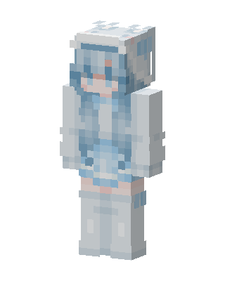 Blue Spaceman Girl Minecraft skin