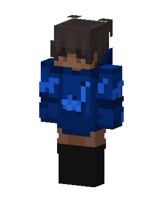 Blue Player Boy skin, 3D preview