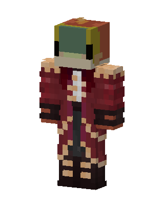 Crimson Captain skin, 3D preview
