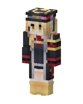 Blonde Admiral skin, 3D preview