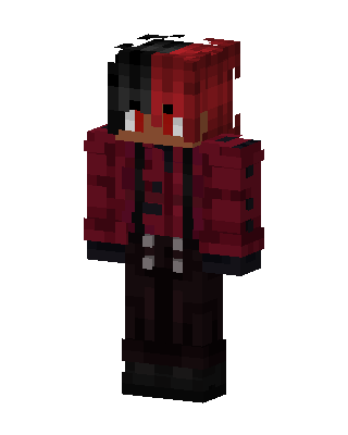 Red Villain Boy skin, 3D preview